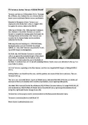 A preview of a PDF biography for Vercoe, Terrance James